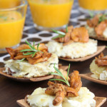 Potatisfrittata med smörstekta kantareller Potatisfrittata med smörstekta kantareller