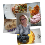 Karin Högberg med fyra av sina läckra TastyCards Karin Högberg med fyra av sina läckra TastyCards